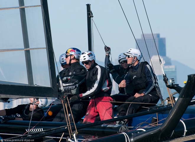 American Youth Sailing Force campaigns for RedBull Youth America’s Cup © Erik Simonson